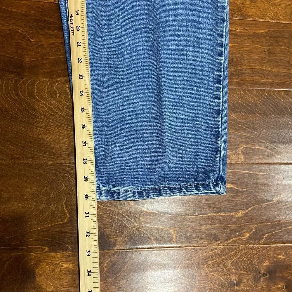 Levi's L2 Vintage 1998 Baggy Loose Fit Denim Blue Jeans Men's Size 38W x 30L